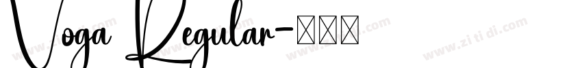 Voga Regular字体转换